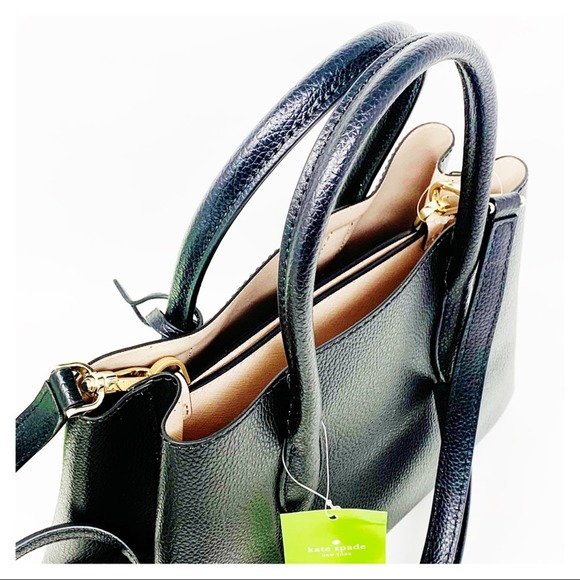 Kate Spade Small Eva Satchel Black - Picture 6 of 11